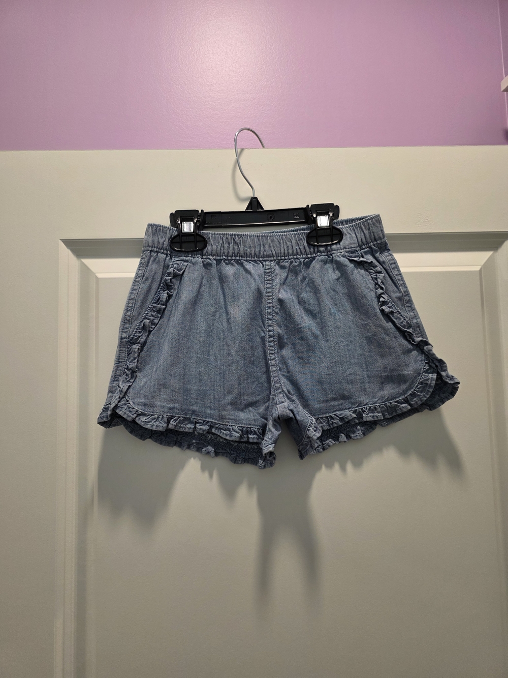 Gymboree Light Blue Chambray Elastic Waist Shorts 7